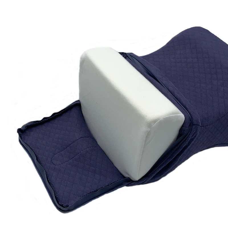 Knee Pillow for Side Sleepers - Contour Knee Wedge Pillow for Between Legs Aligns Spine & Relieves Pressure - Leg Pillow for Back Pain, Hip Pain, Knee Pain