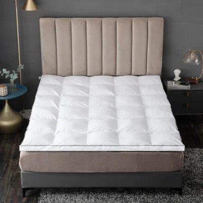 Couvre-matelas en coton pour hôtel, surmatelas de lit Queen Size 300tc